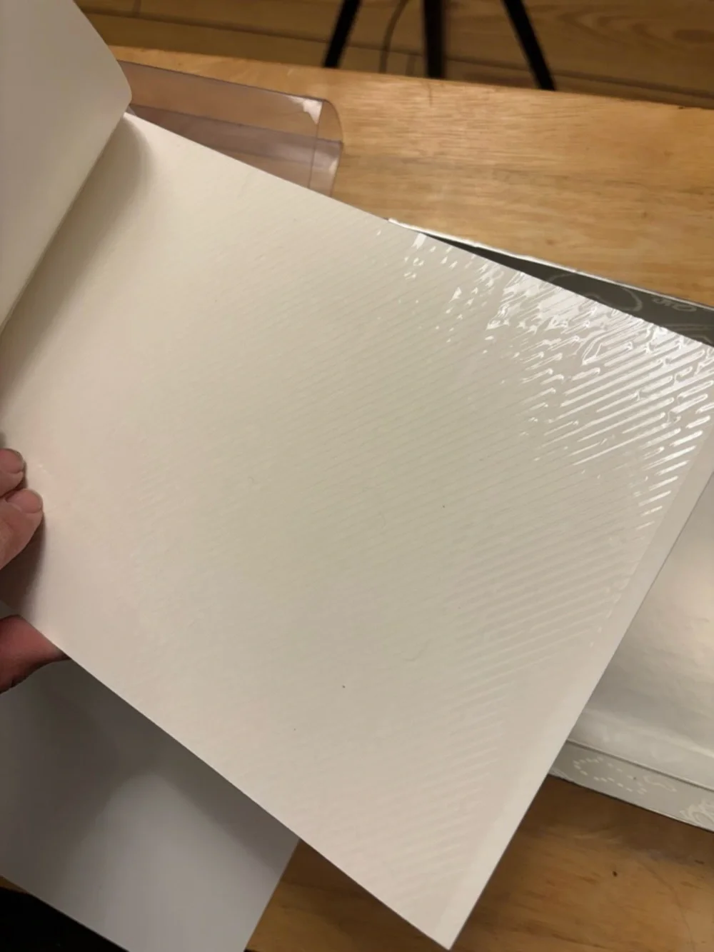 Hortense B. Hewitt brand white real leather wedding photo album scrapbook
